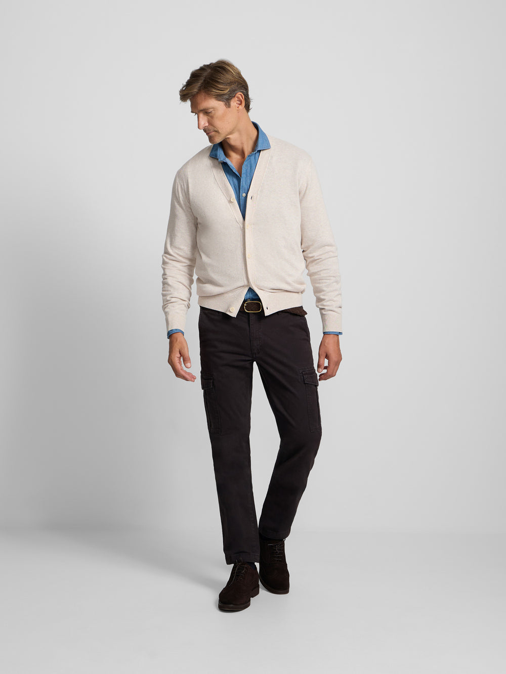 Brown cargo sport trousers