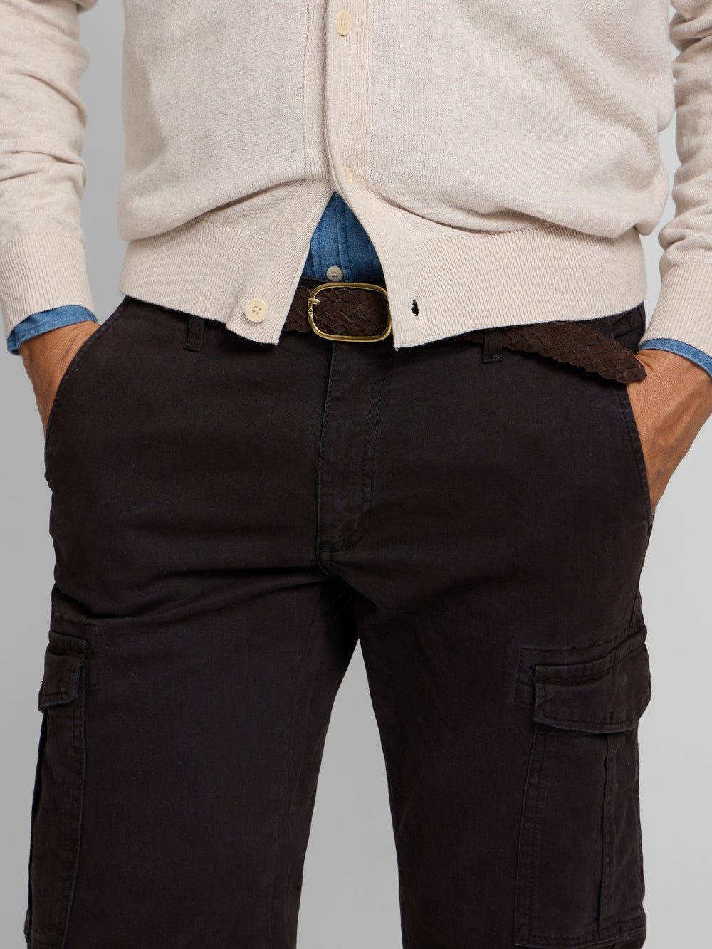 Brown cargo sport trousers