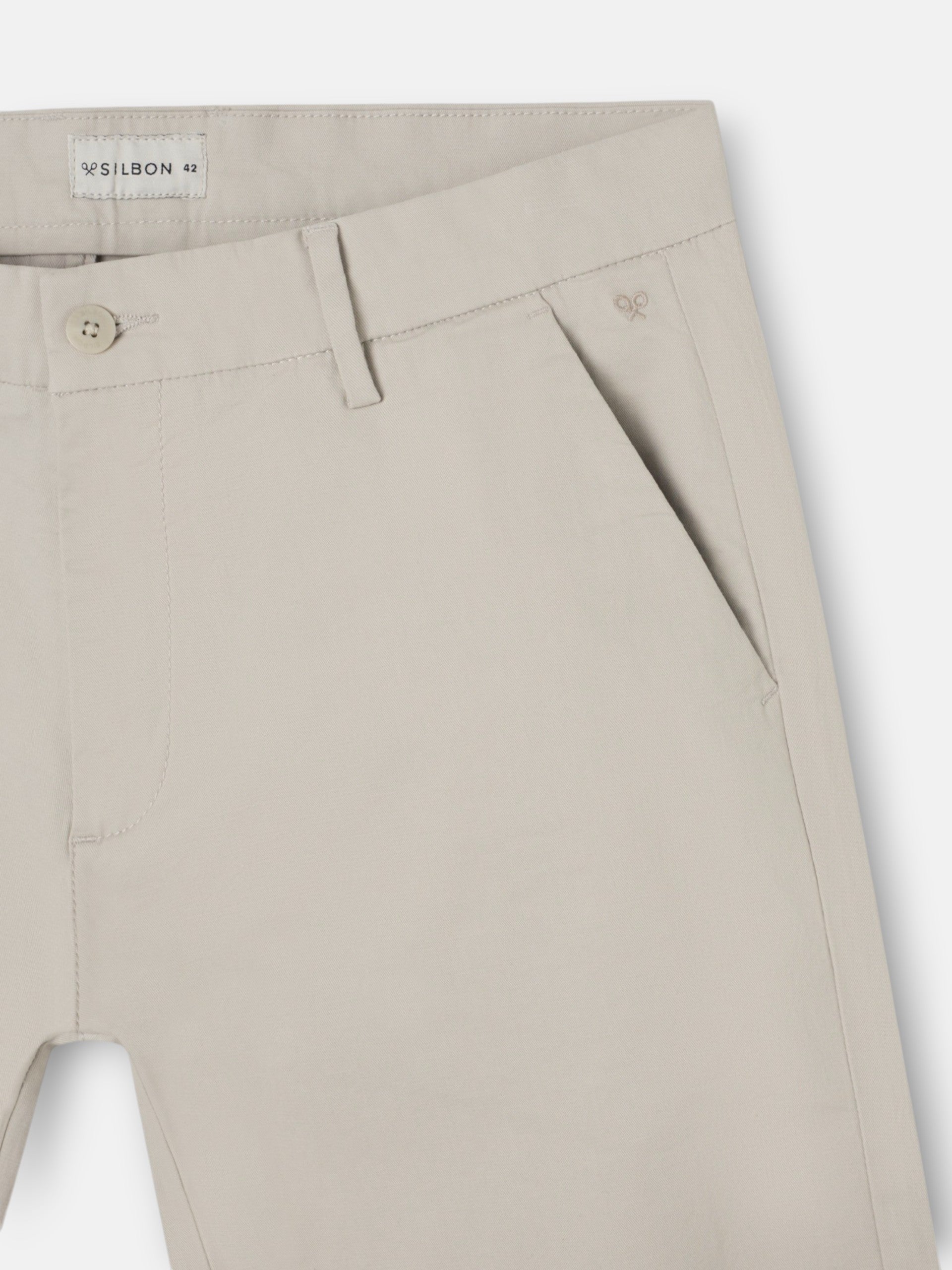 Pantalon sport chino beige
