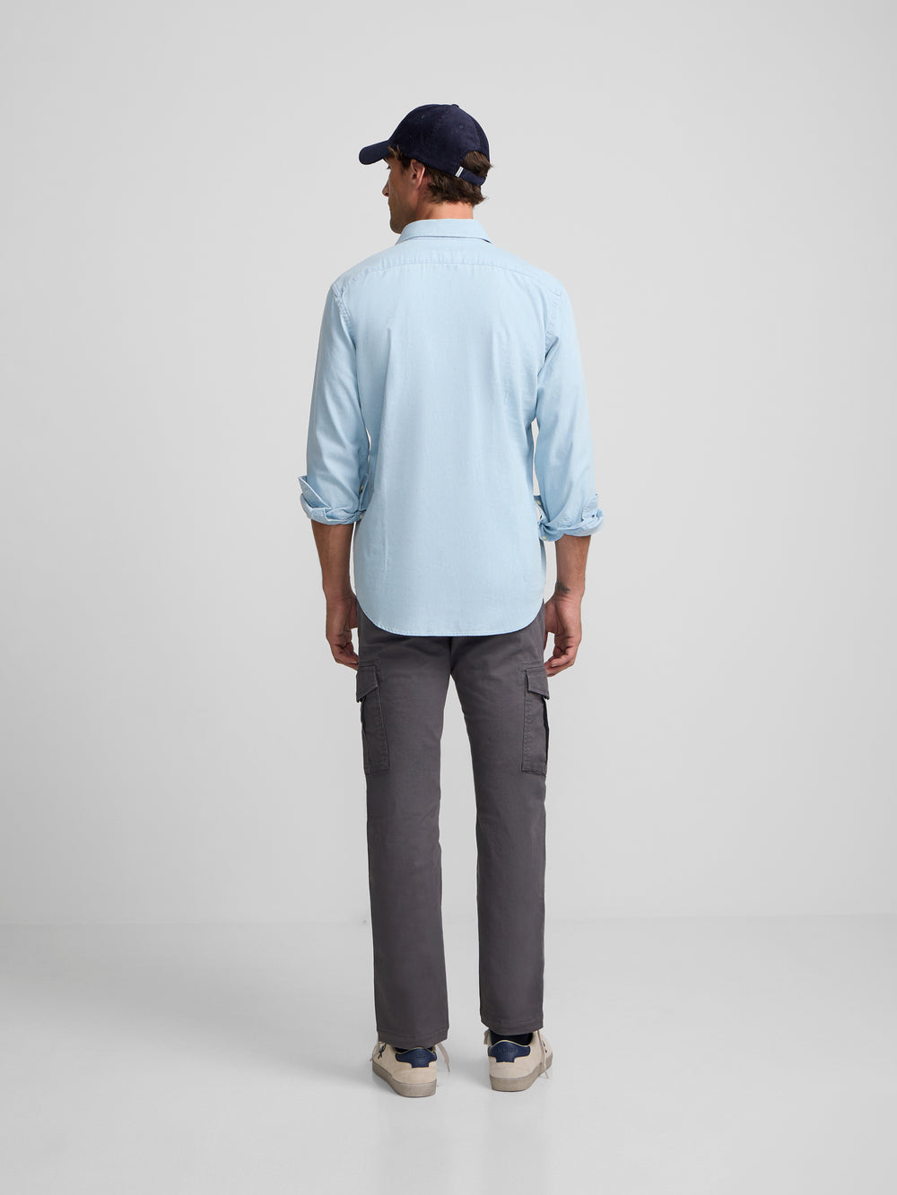 Pantalon sport cargo gris marengo