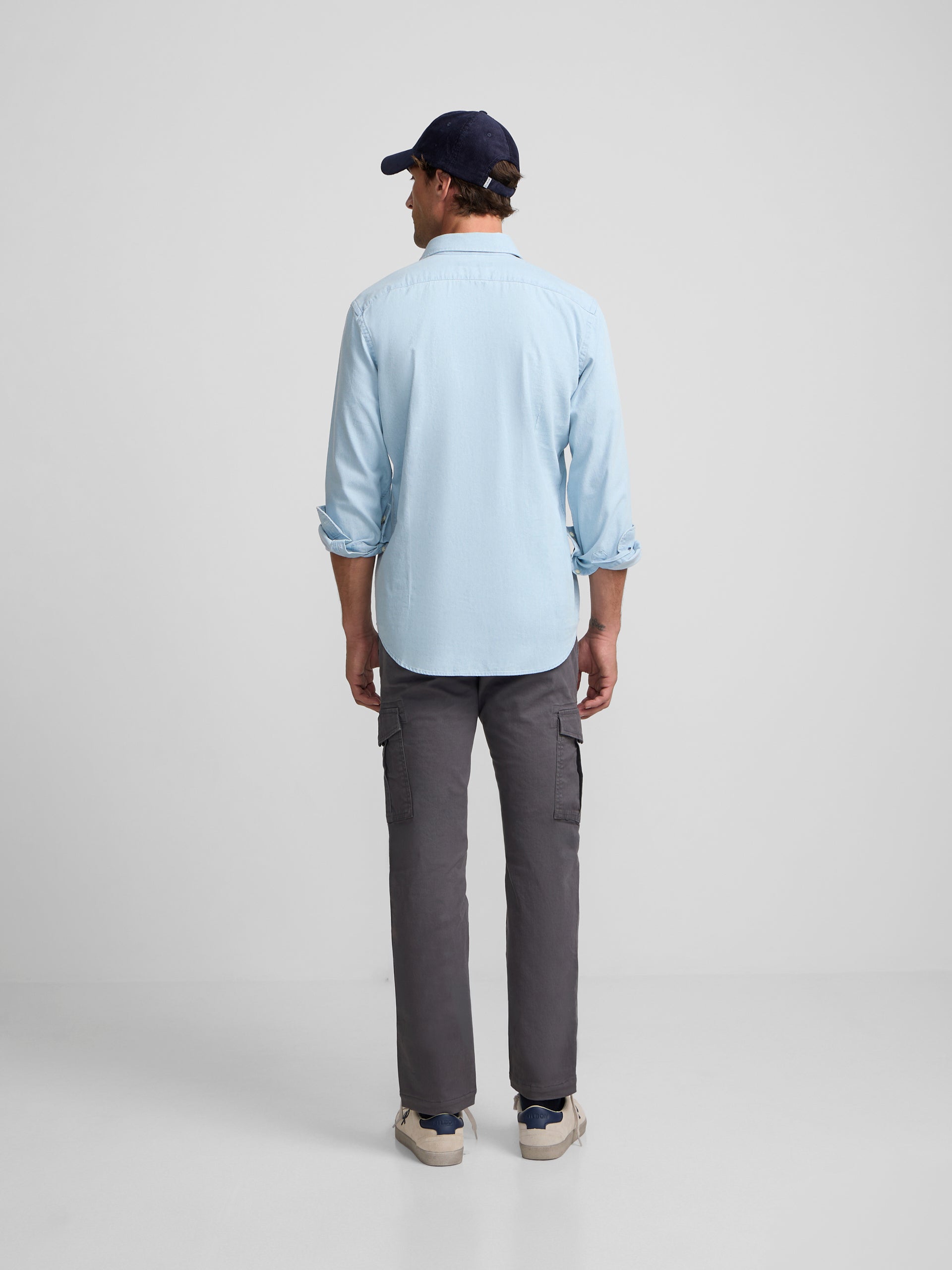 Pantalon cargo sport gris anthracite