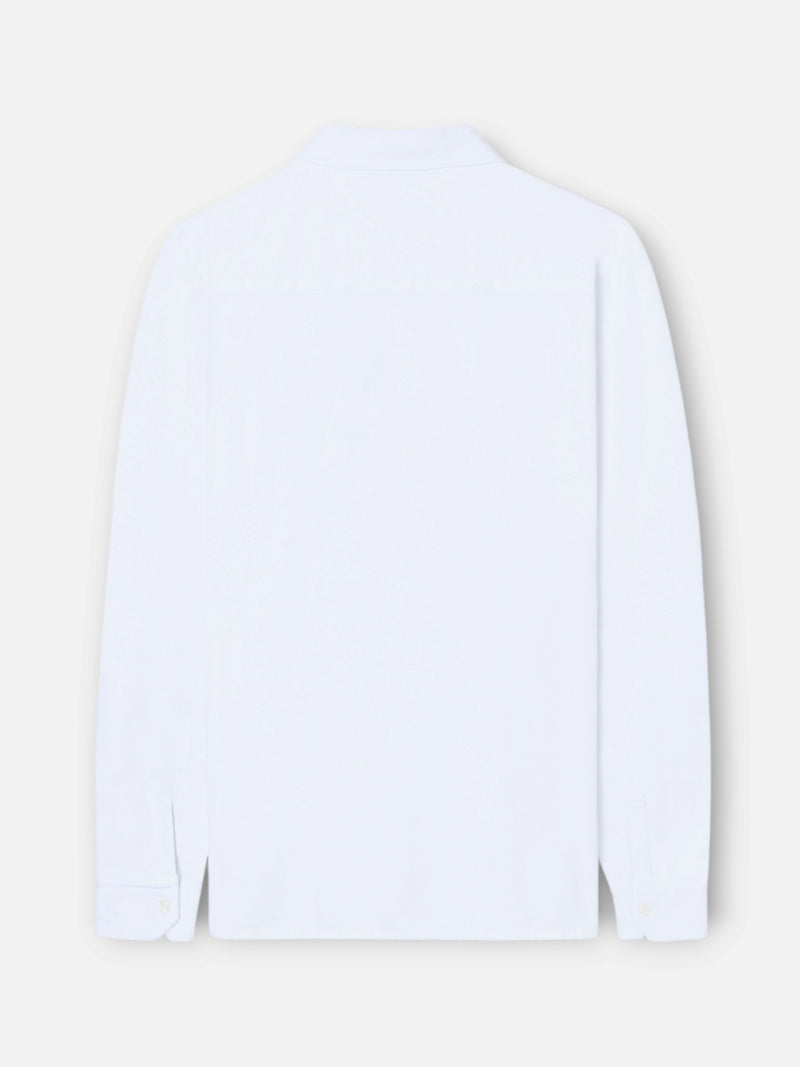 Polo manga larga blanco