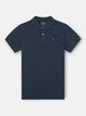 Polo manga corta indigo