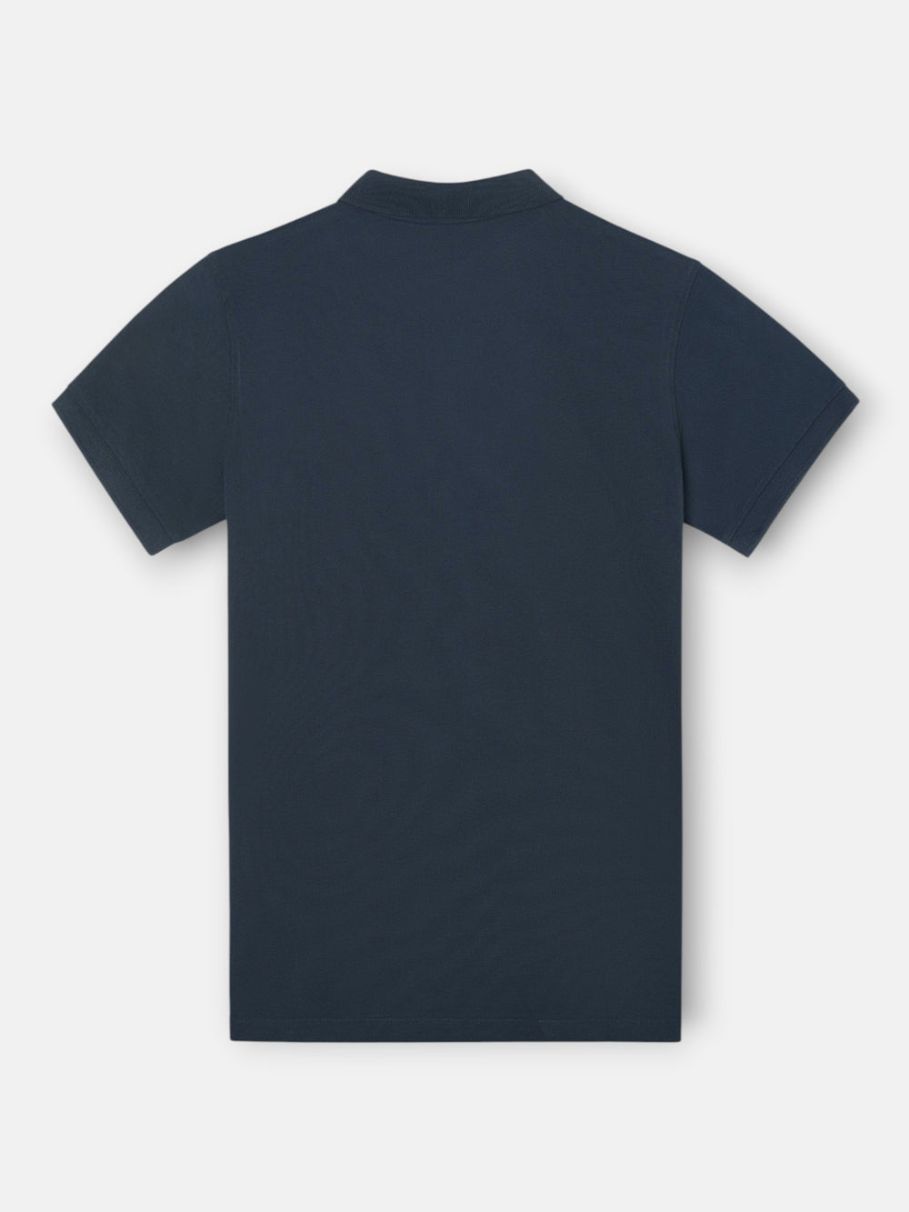 Short sleeve indigo polo