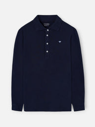 Polo manga larga azul marino