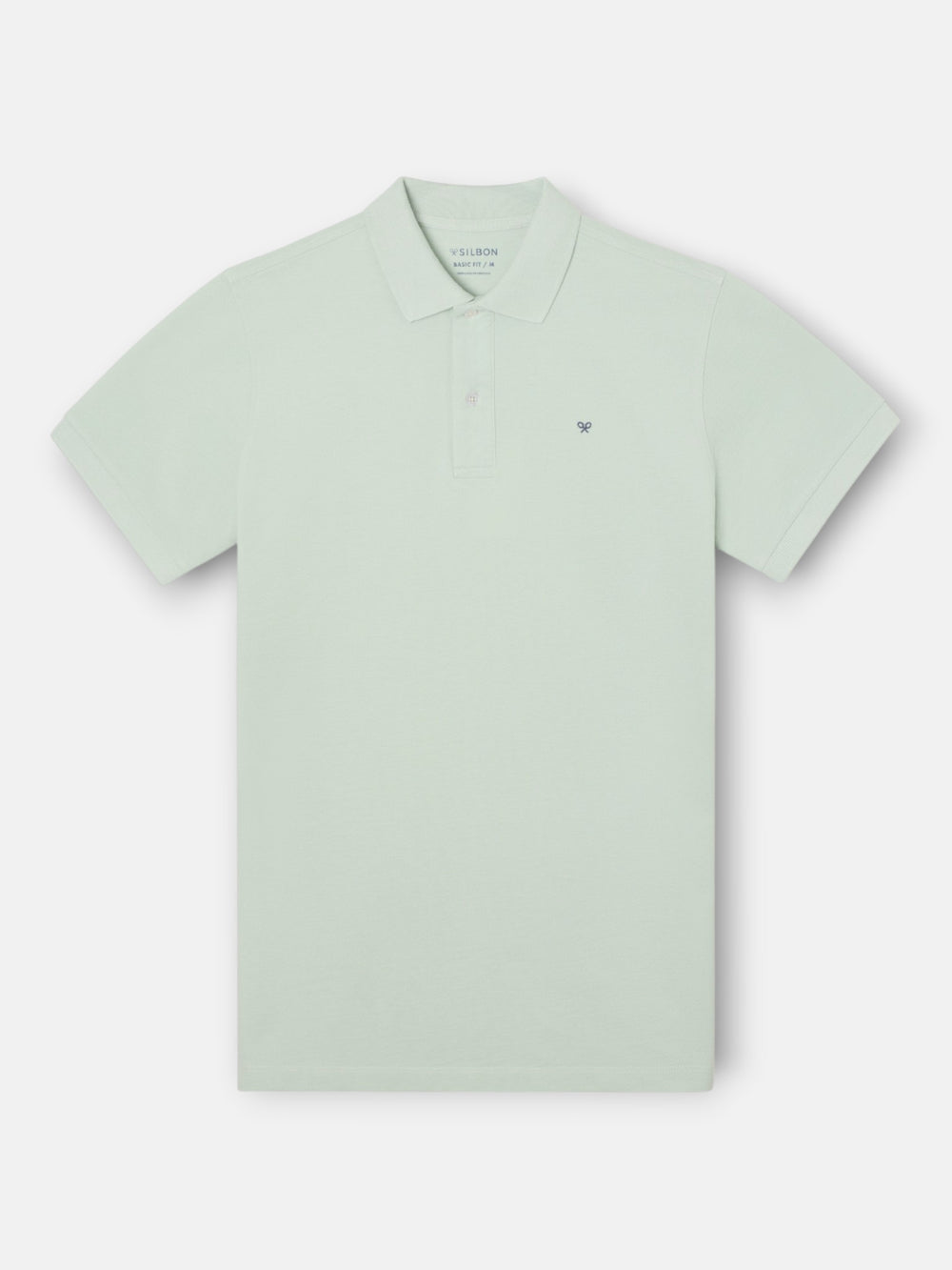 Light green short-sleeved polo
