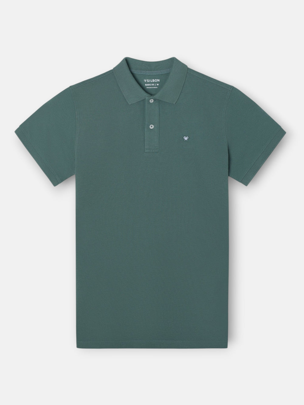 Dark green short-sleeved polo