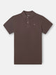 Polo manga corta marron