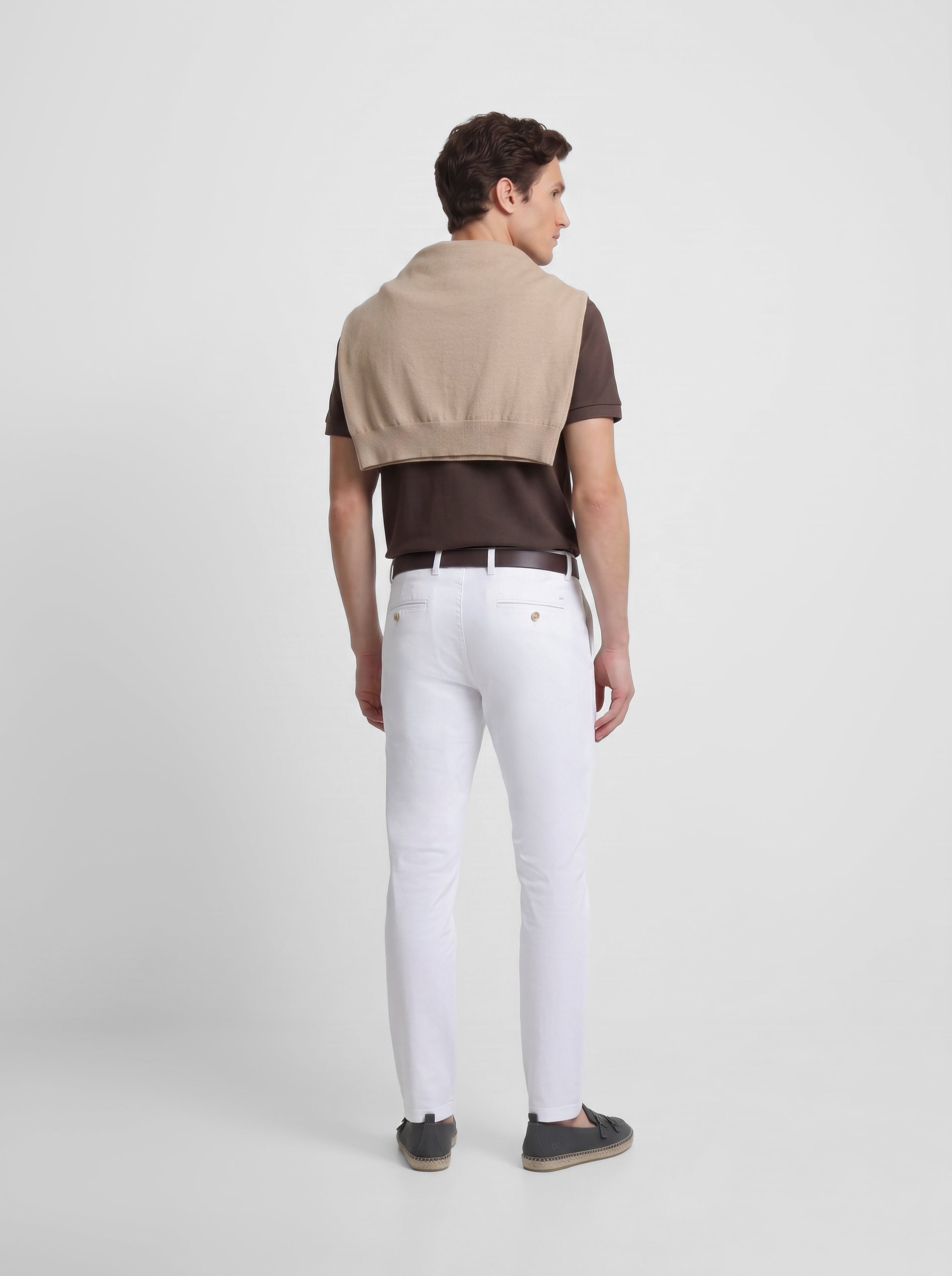 Polo manga corta marron