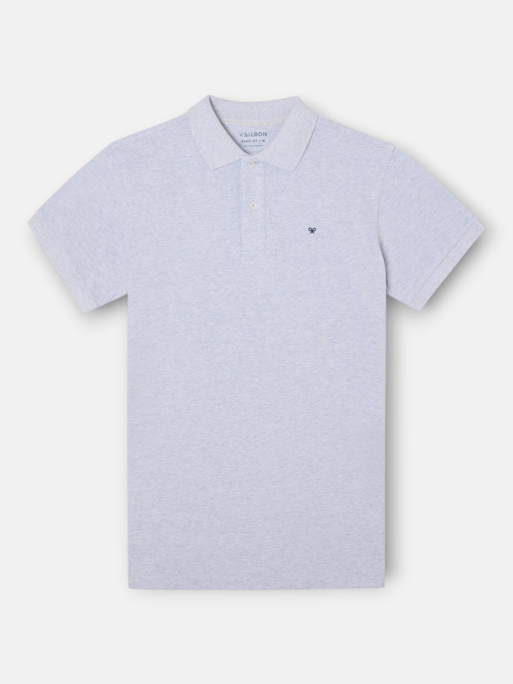 Short-sleeved grey polo