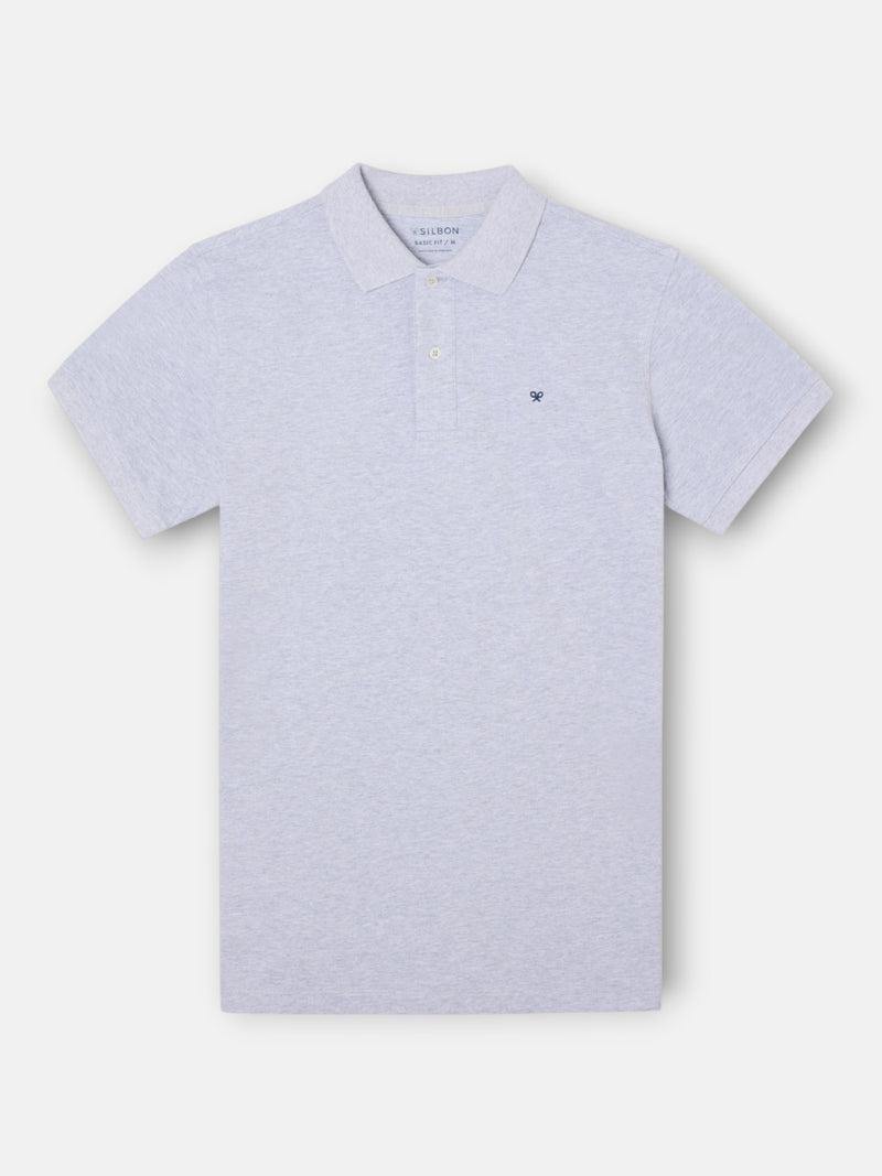 Polo de manga curta cinzento