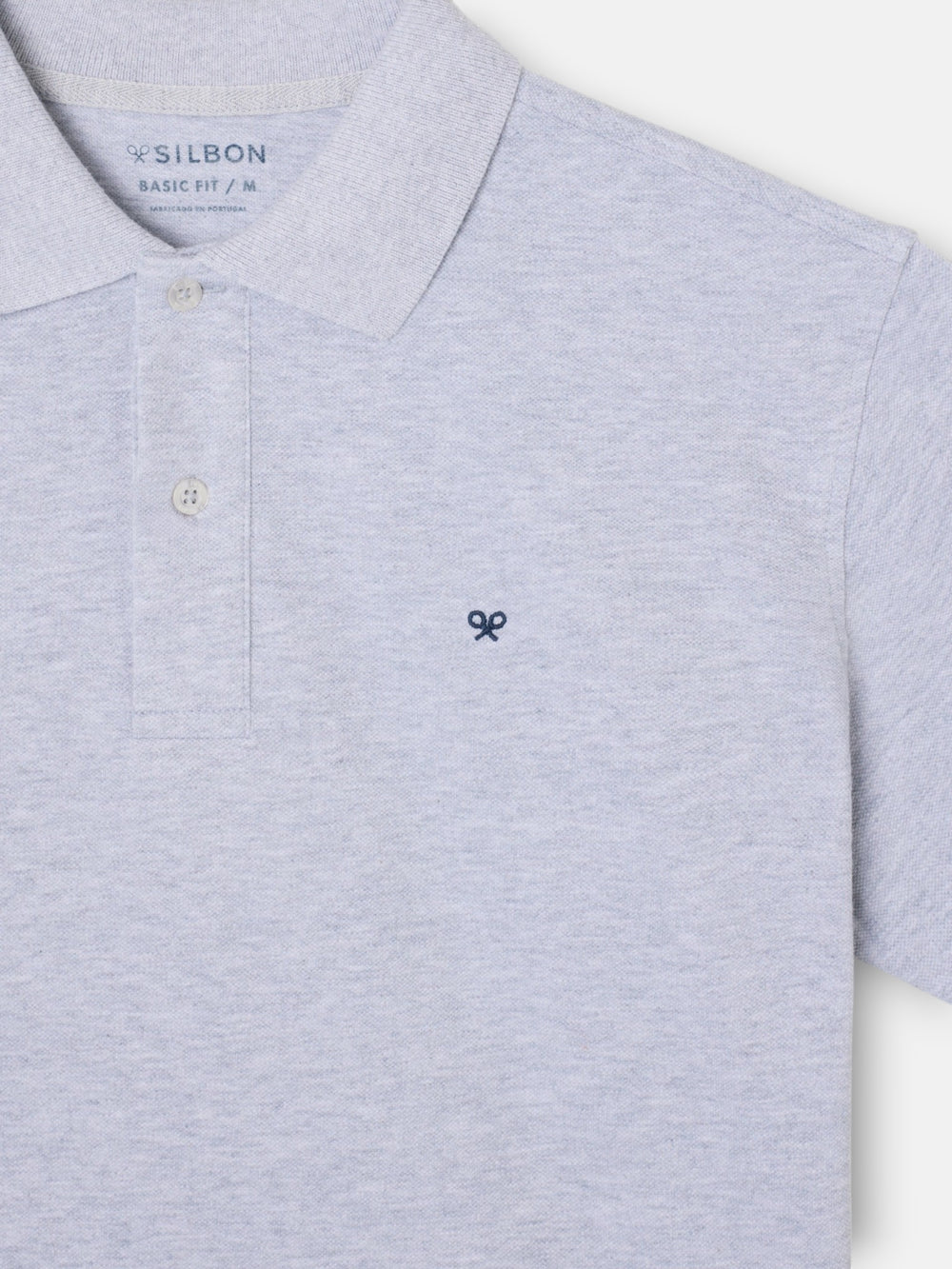 Short-sleeved grey polo