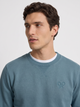 Petroleum embossed racket sweatshirt