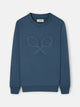 Sudadera clasica logo relieve petroleo