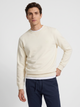 Sudadera raqueta relieve crema