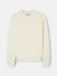 Sudadera raqueta relieve crema
