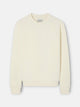 Sudadera raqueta relieve crema
