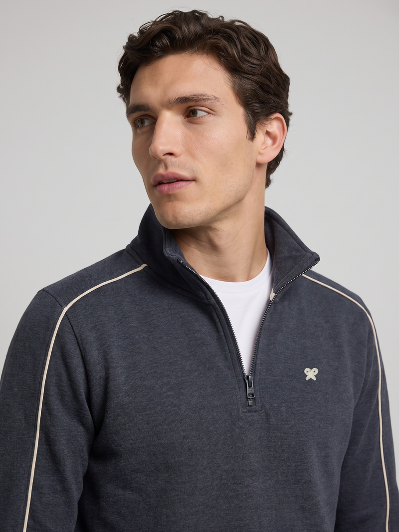 Half-zip SB sweatshirt grey