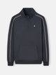 Sudadera media cremallera sb gris