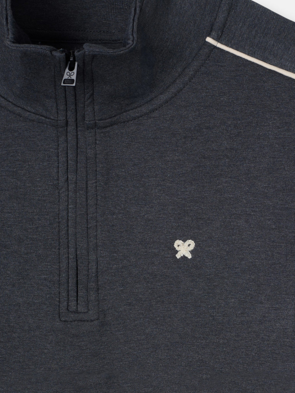 Sudadera media cremallera sb gris