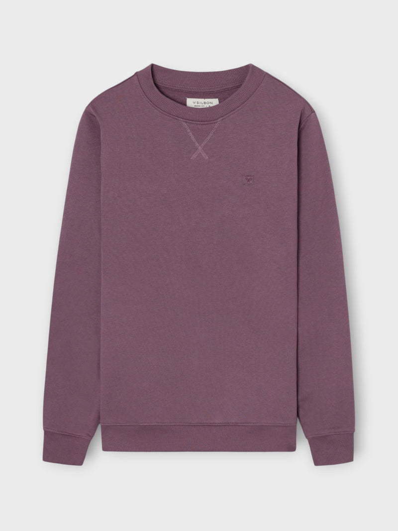 Sudadera miniparche burdeos