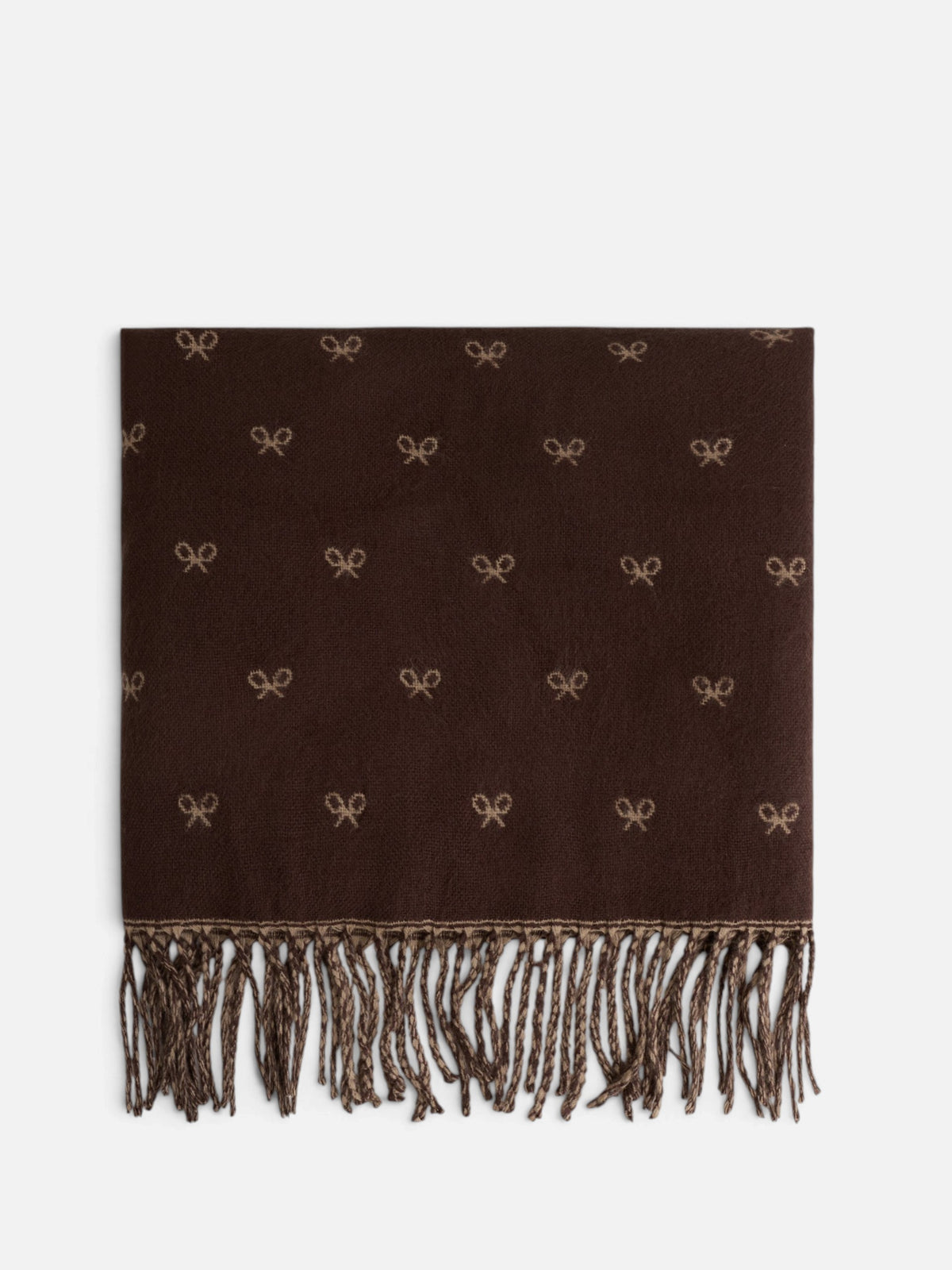Brown rackets scarf