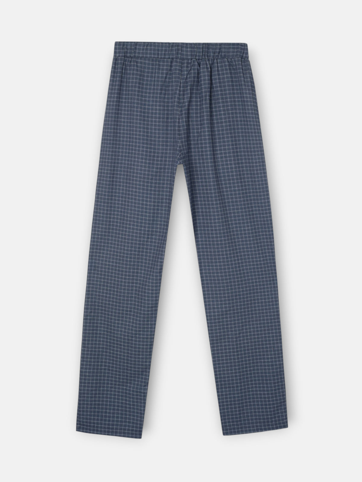 Pijama cuadros azul marino