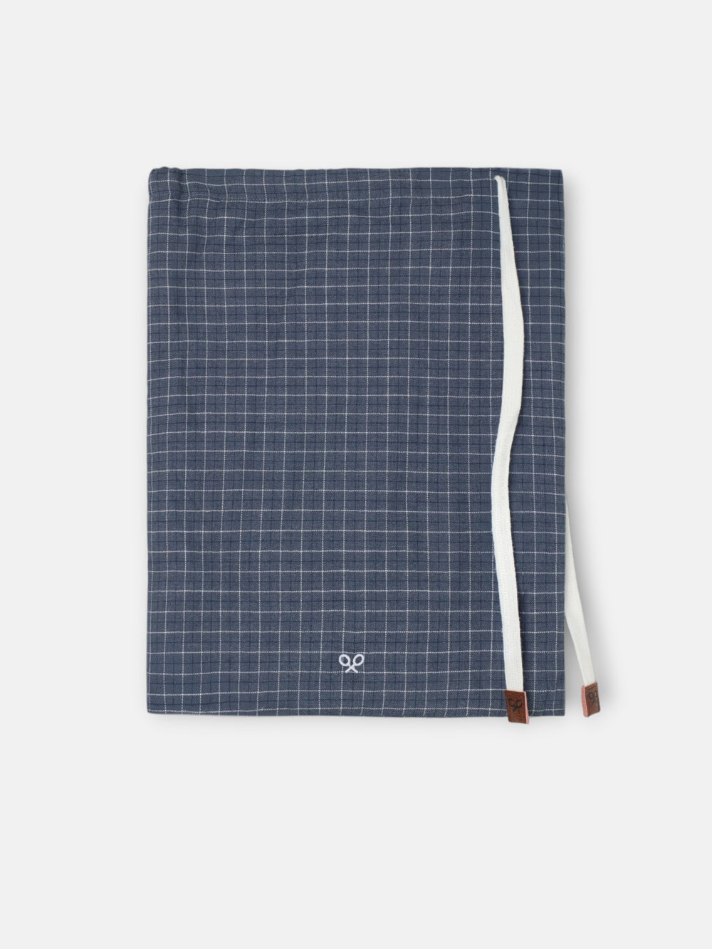 Pijama cuadros azul marino