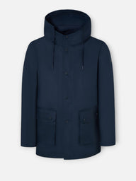 Parka bolsillos azul marino