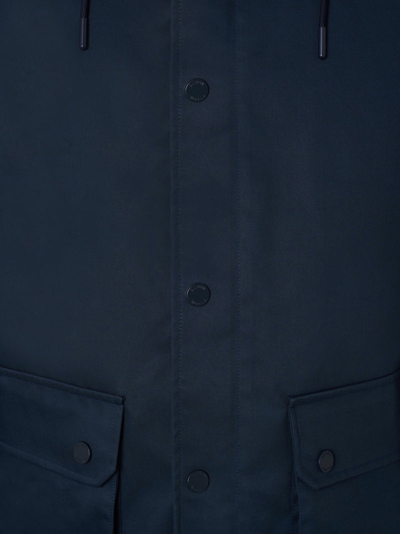 Parka bolsillos azul marino