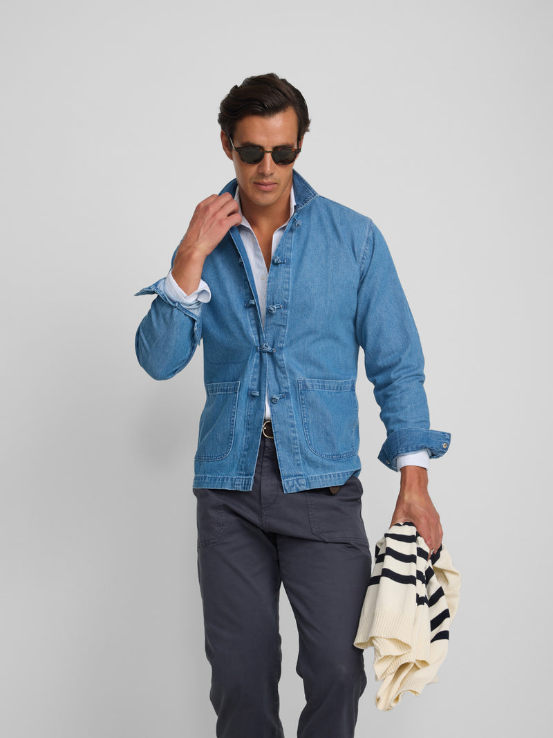 Sobrecamisa denim cruise ajustables azul
