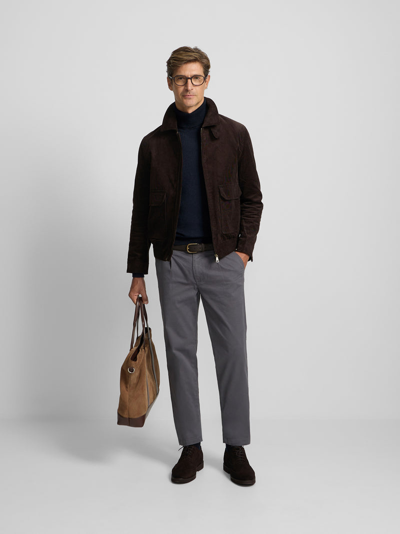 Chaqueta pana marron