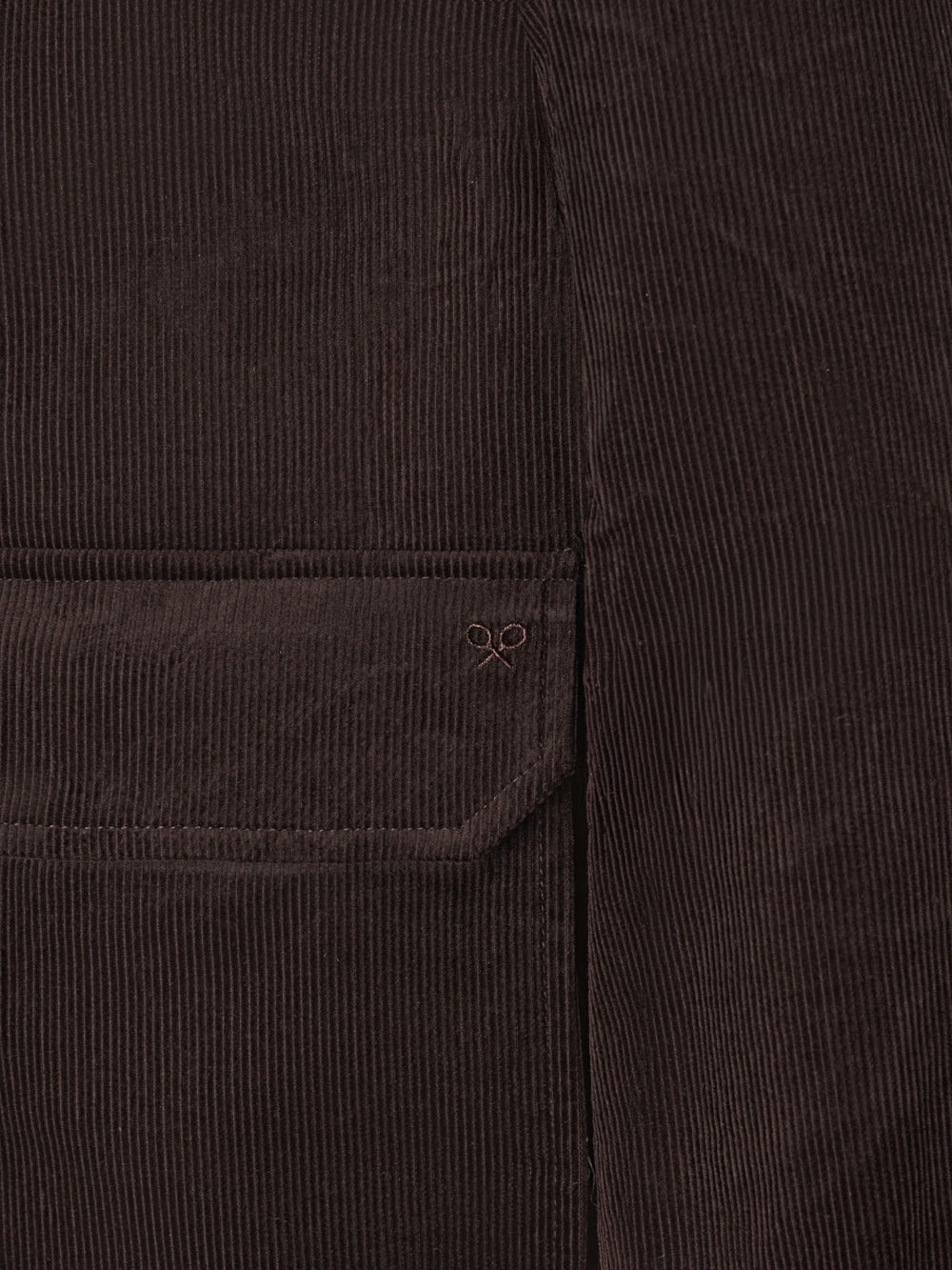 Chaqueta pana marron