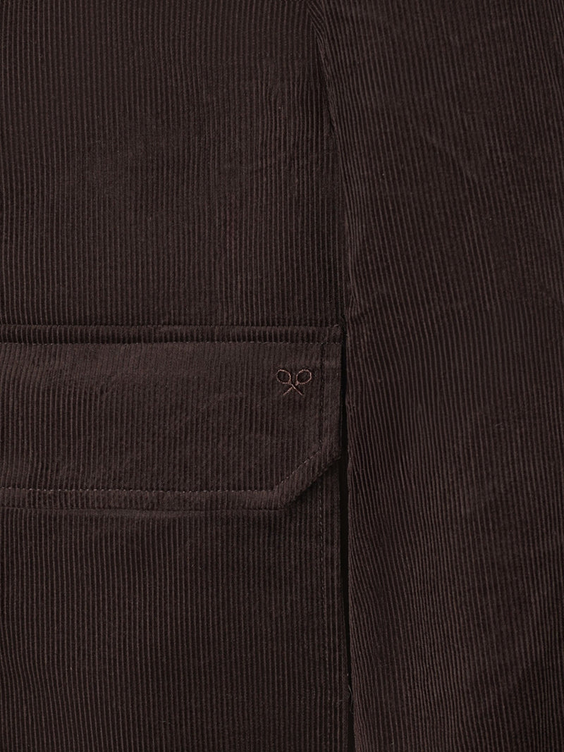 Chaqueta pana marron