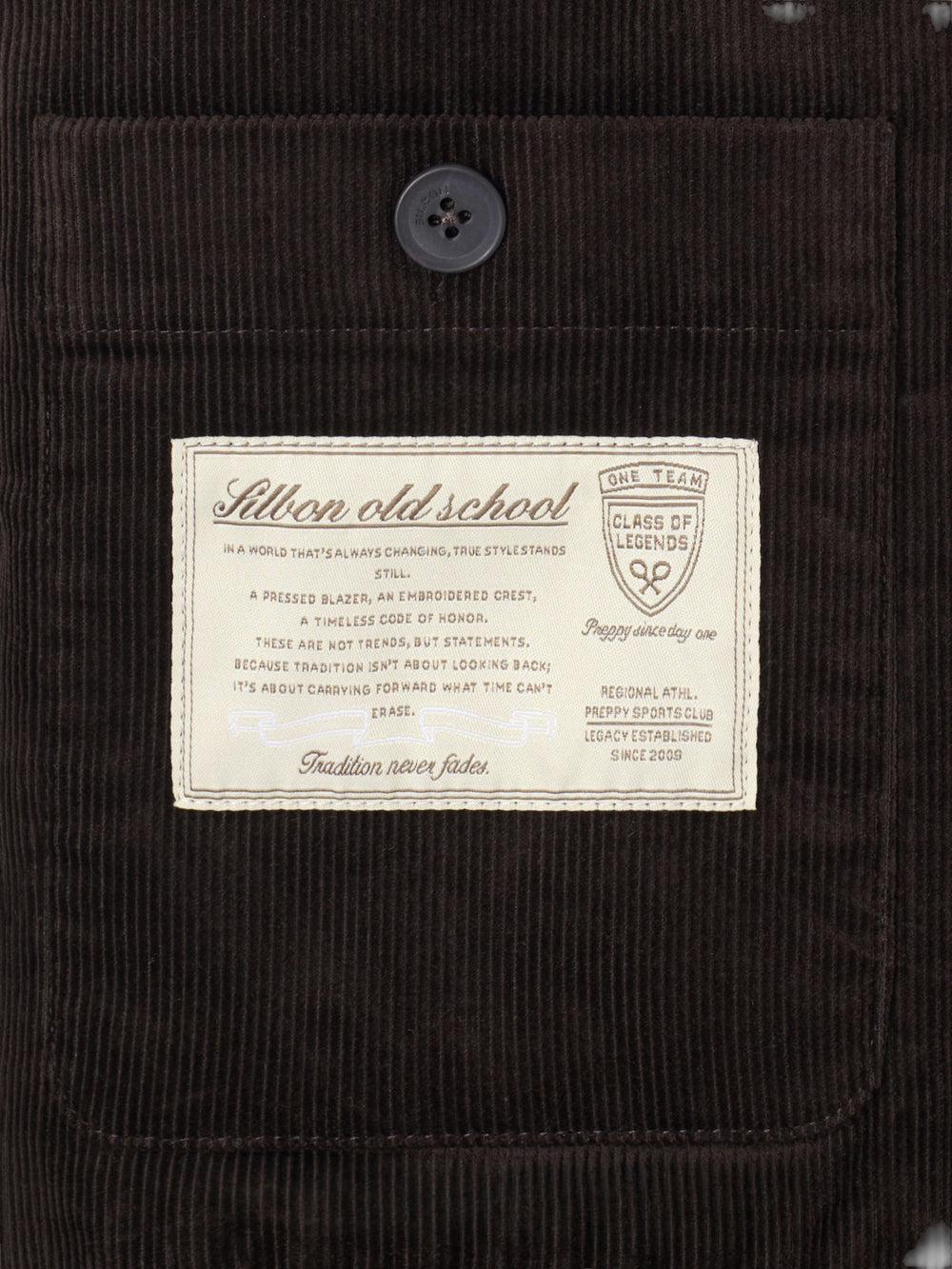 Chaqueta pana marron