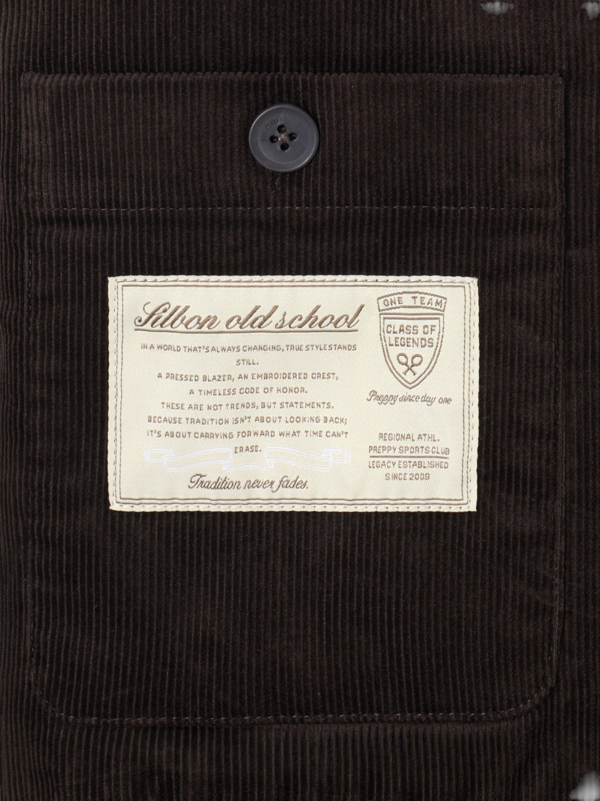 Chaqueta pana marron