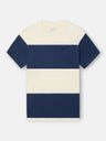 Navy blue wide stripe t-shirt