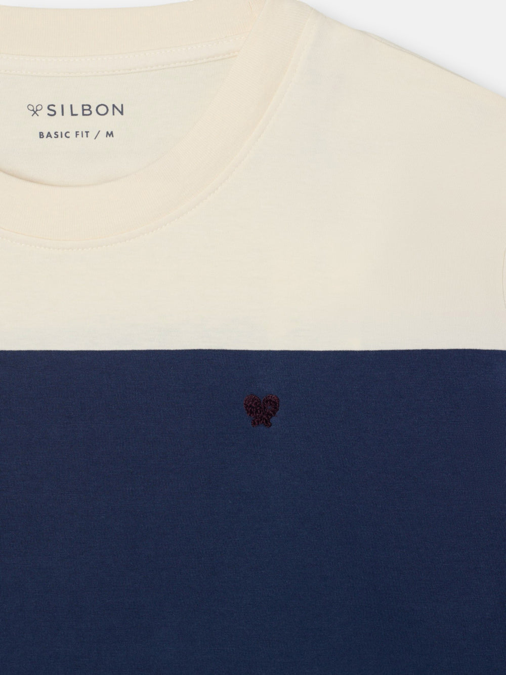 Navy blue wide stripe t-shirt