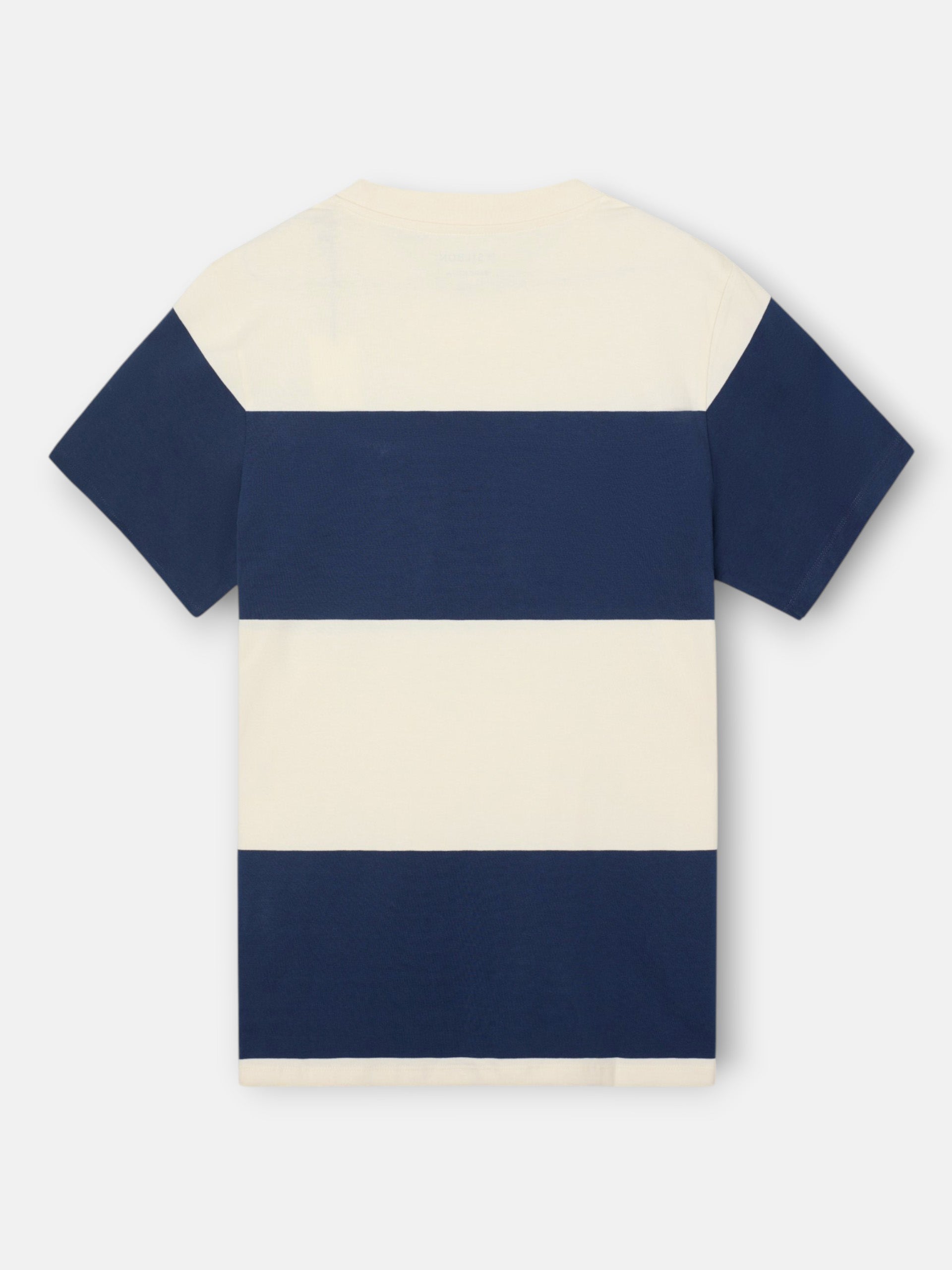Navy blue wide stripe t-shirt
