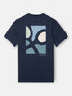 Camiseta poster raquetas azul marino