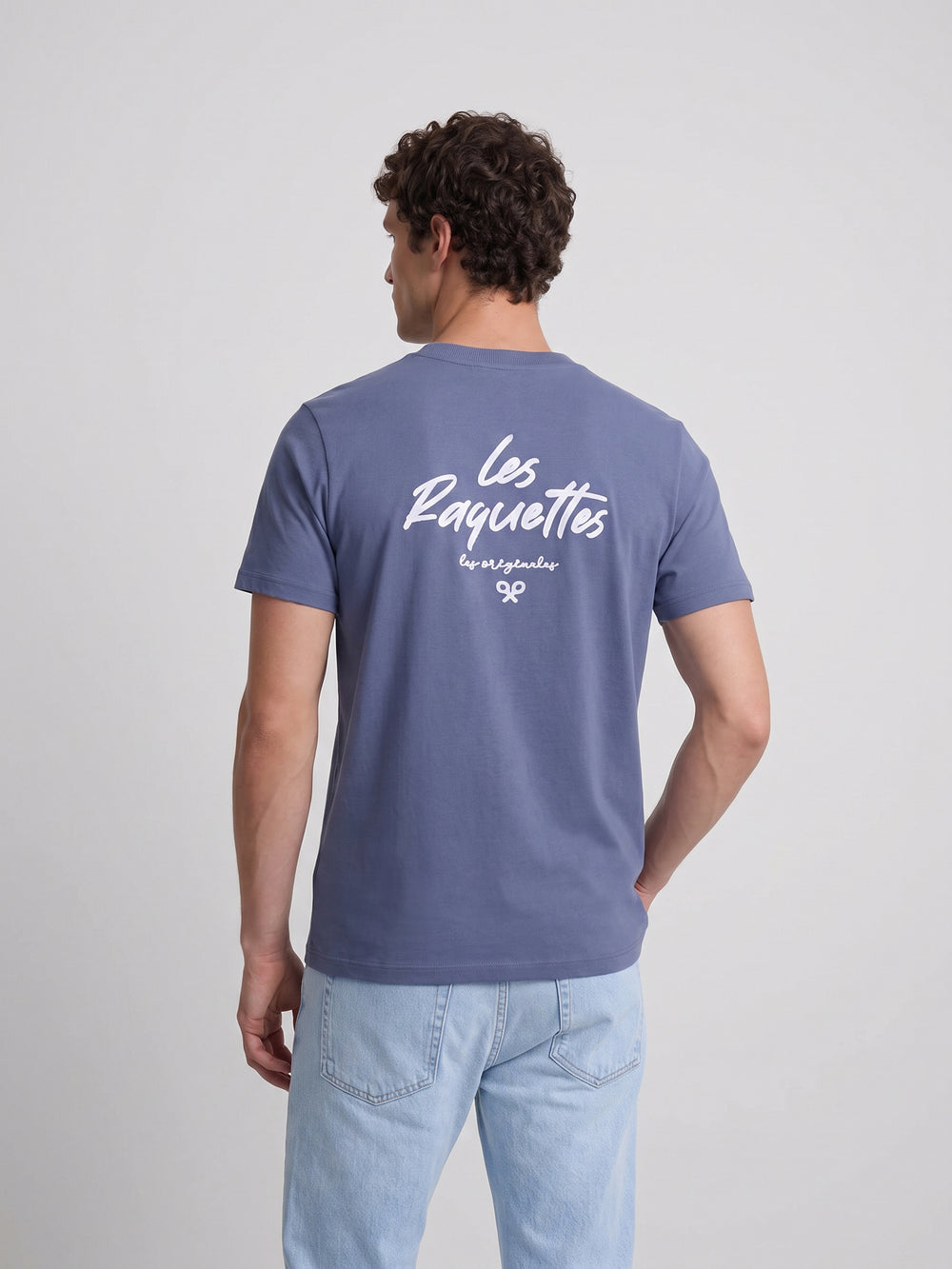 Camiseta les raquettes azul indigo