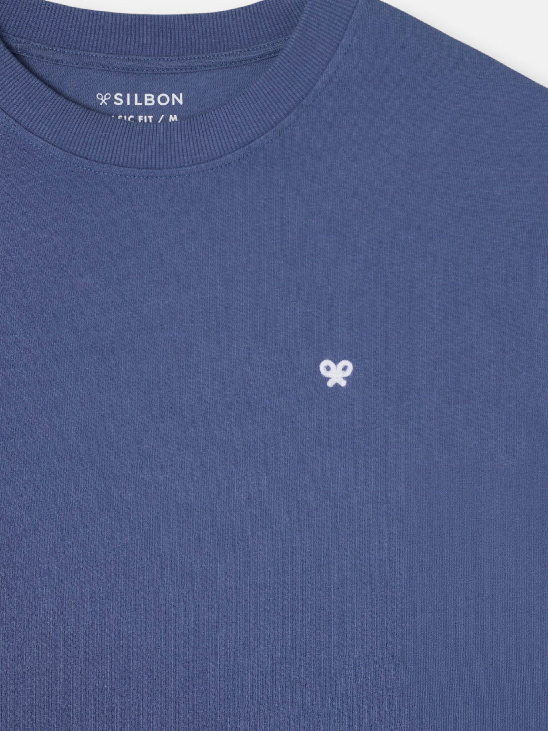 Camiseta les raquettes azul indigo