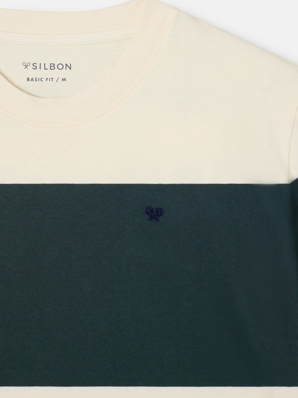 Dark green wide stripe t-shirt