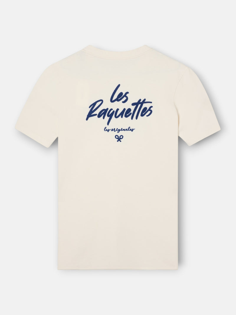 Camiseta les raquettes crema
