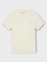 Camiseta silbon bordado crema