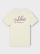 Camiseta silbon bordado crema