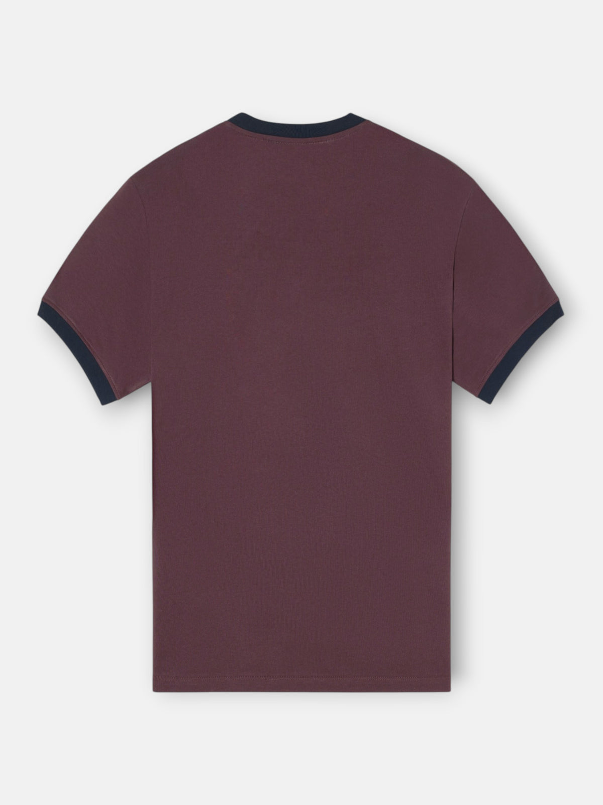 Camiseta ribs contraste rizo burdeos