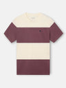Wide stripe burgundy t-shirt