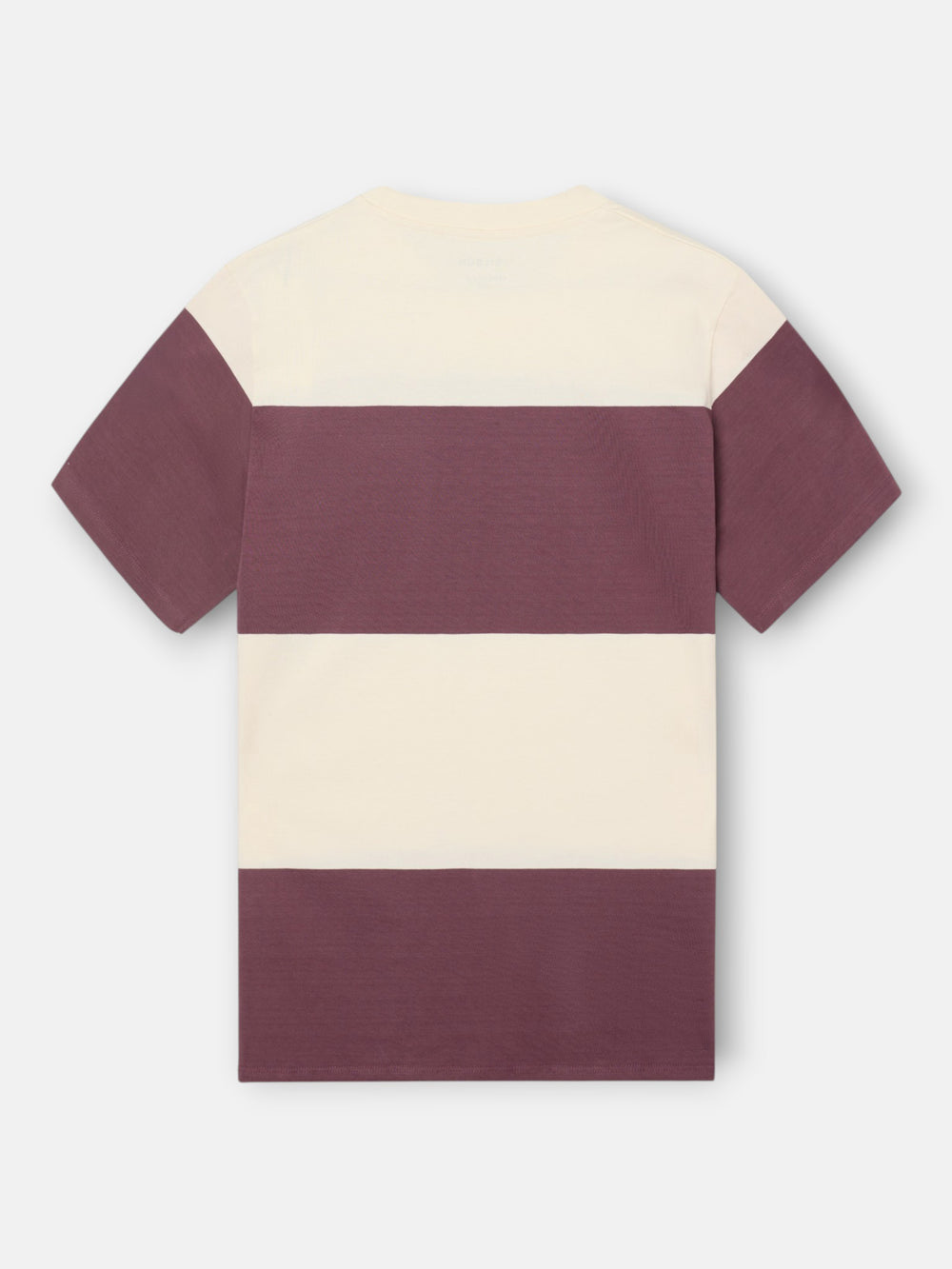 Wide stripe burgundy t-shirt