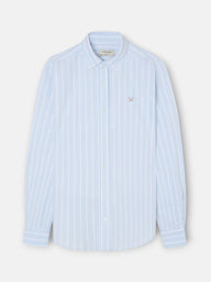 Camisa sport oxford raya ancha celeste